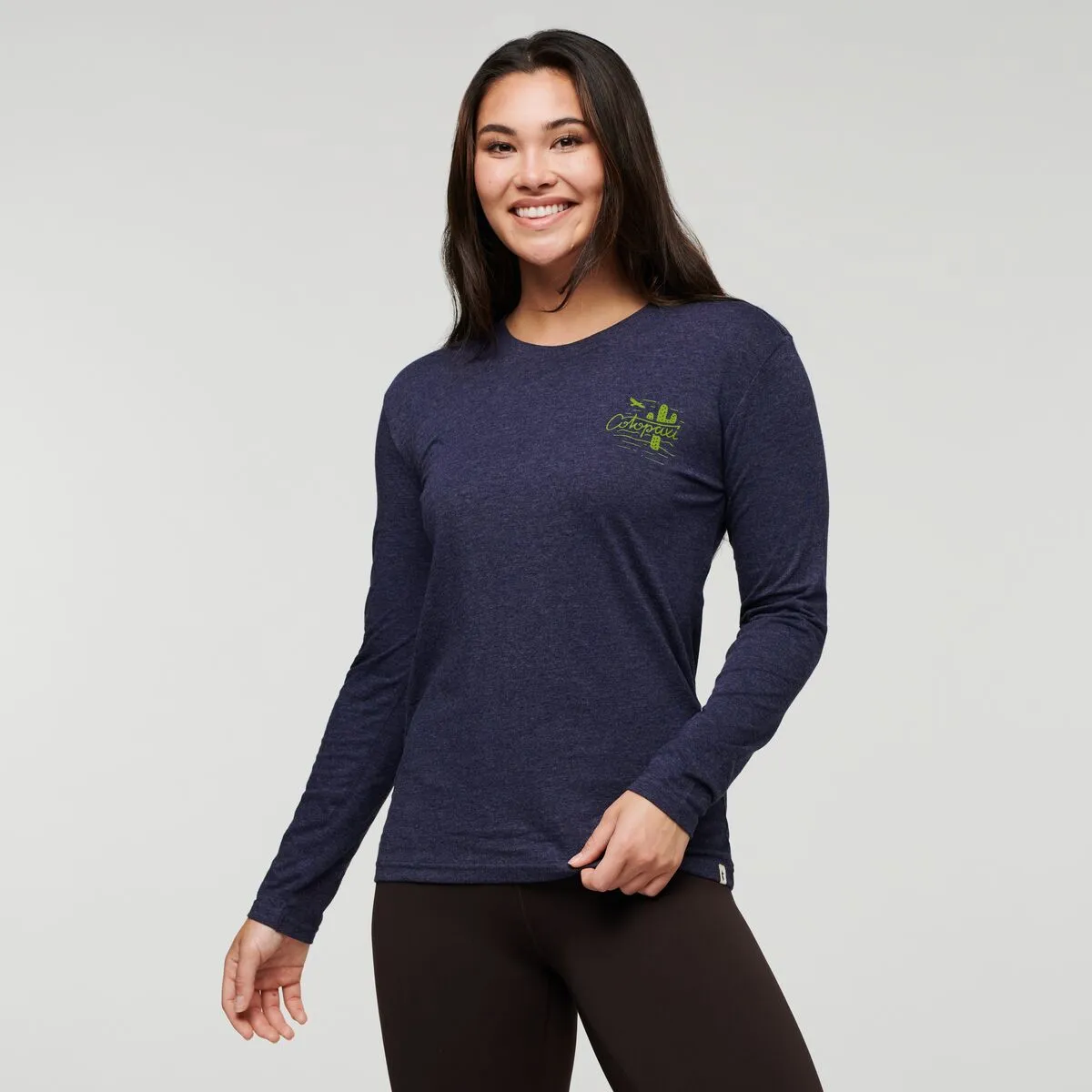 Cotopaxi Hello Llama t-shirt manches longues Silver Leaf