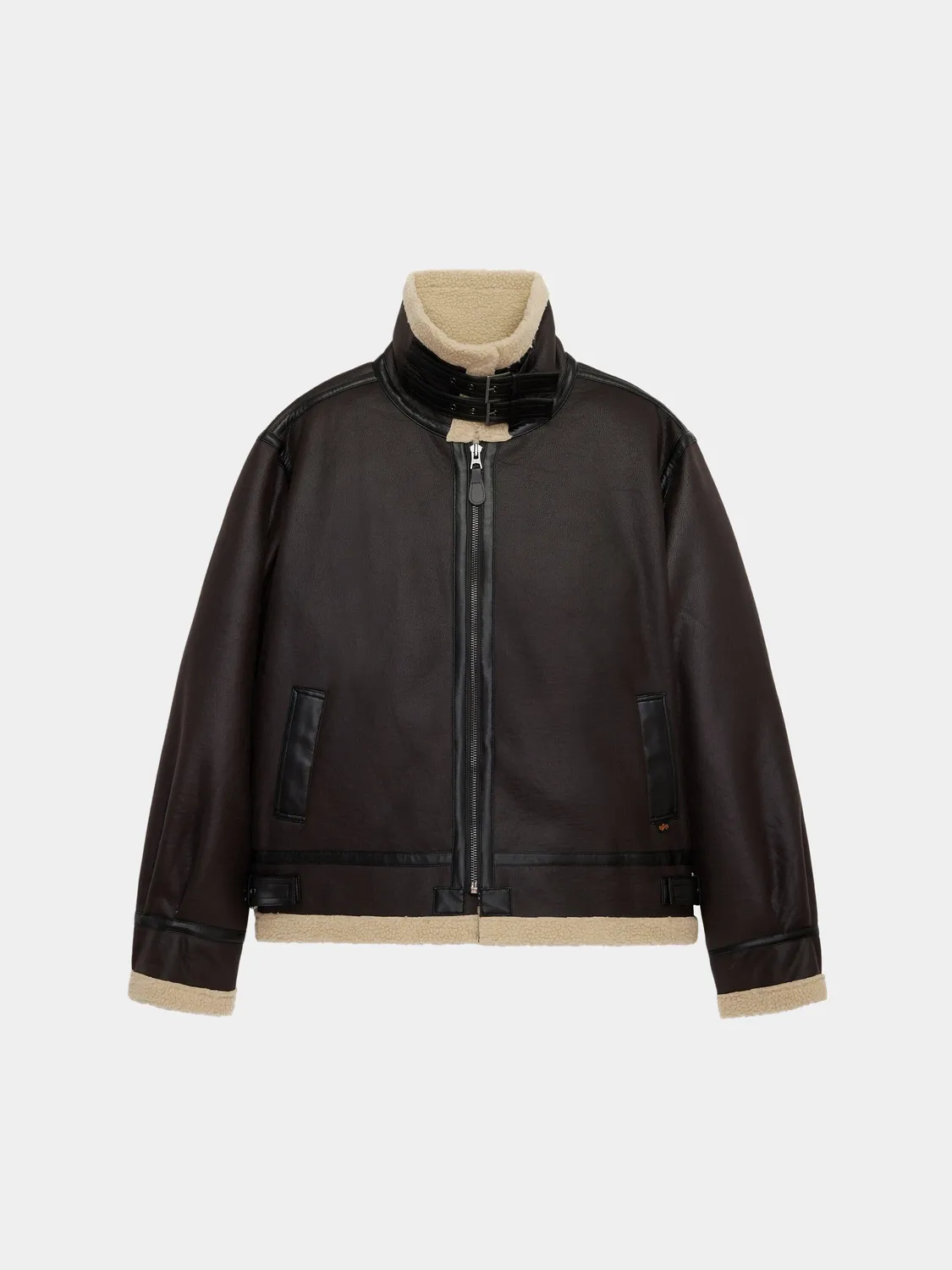 Alpha Industries Mouton B-3 blouson aviateur noir doublure mouton