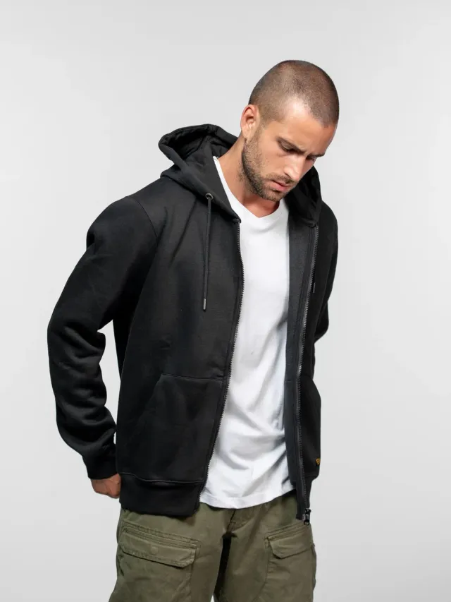 Daytona Linton sweat capuche zippé noir