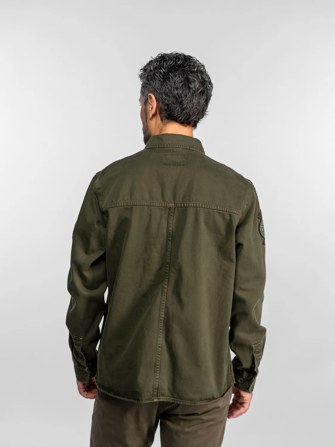 Daytona Joppa surchemise militaire denim kaki