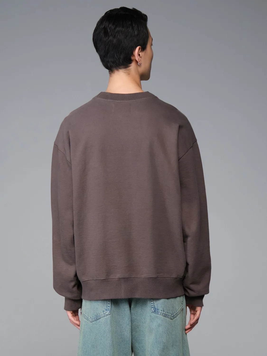 Alpha Industries Essential Crew Battlewash sweat Hickory coton