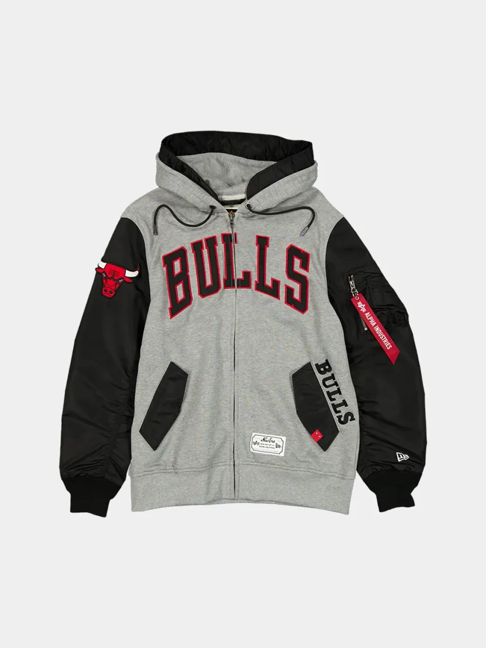 Alpha Industries Bulls MA-1 sweat zippé noir