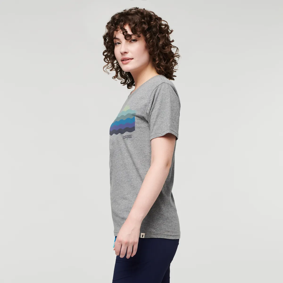 Cotopaxi Disco Wave t-shirt femme gris chiné