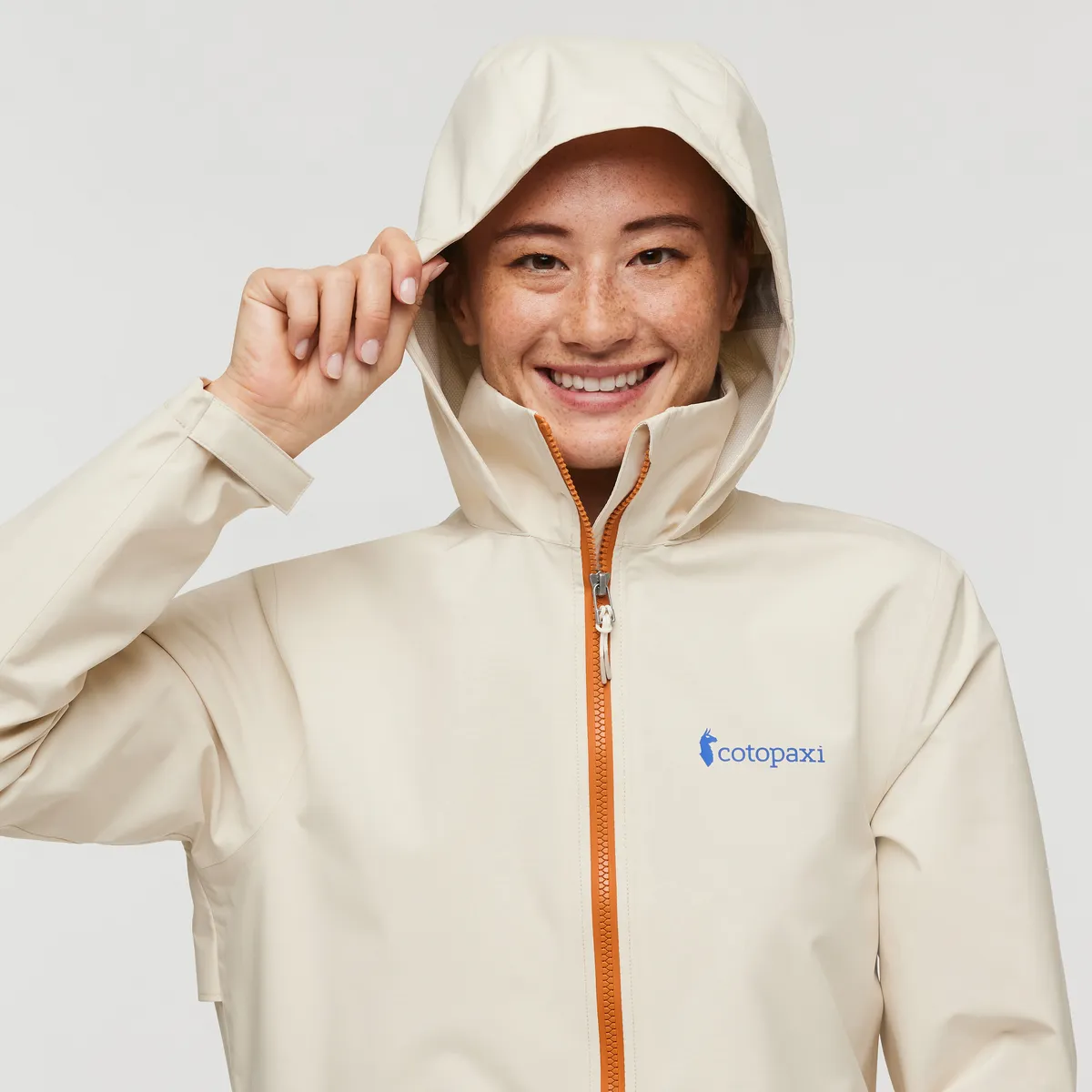 Cotopaxi Cielo trench pluie femme crème imperméable