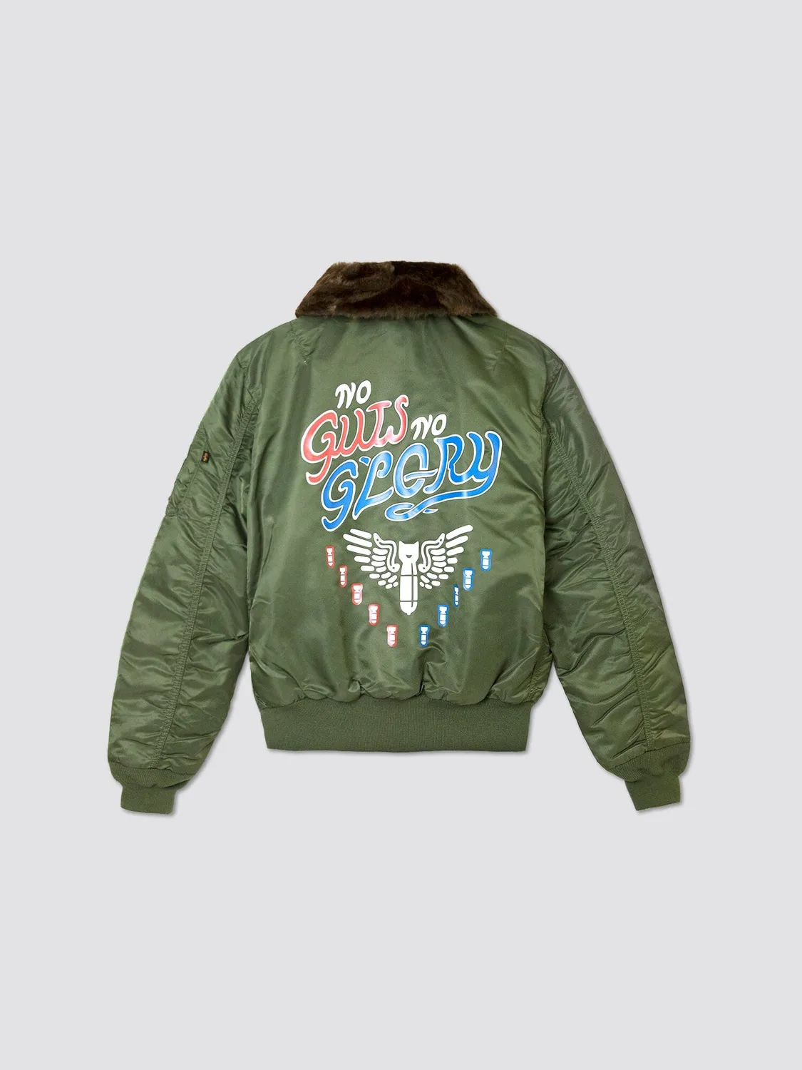 Alpha Industries B-15 Call of Duty bomber sauge col fourrure