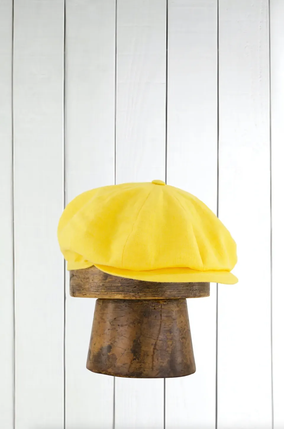 Hollington casquette lin jaune citadine