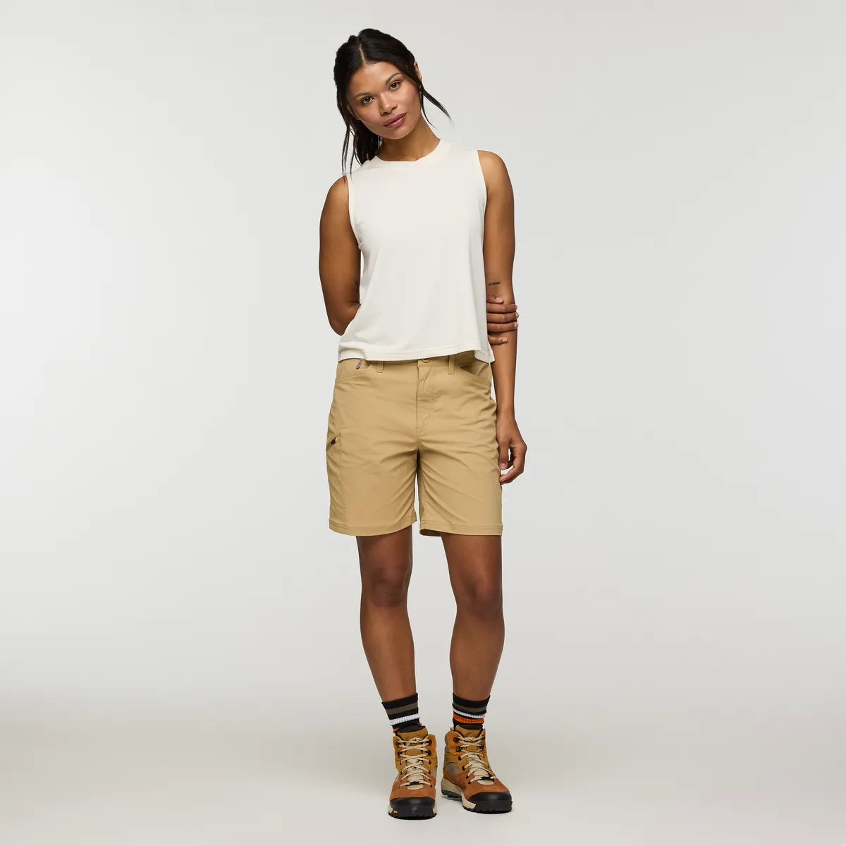Cotopaxi Coraje Tech Short short rando femme Moss anti-UV