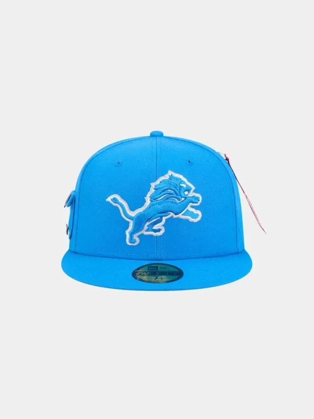 Alpha Industries 59FIFTY Detroit Lions casquette fitted bleue