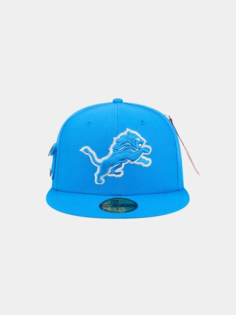 Alpha Industries 59FIFTY Detroit Lions casquette fitted bleue