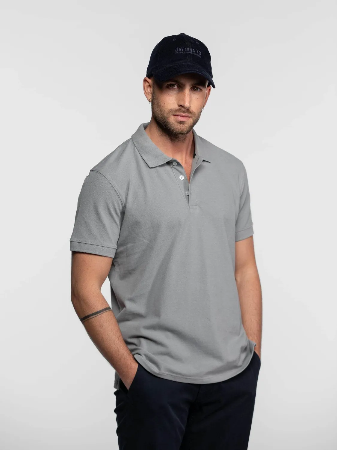 Daytona Baytown polo homme Navy coton pique respirant