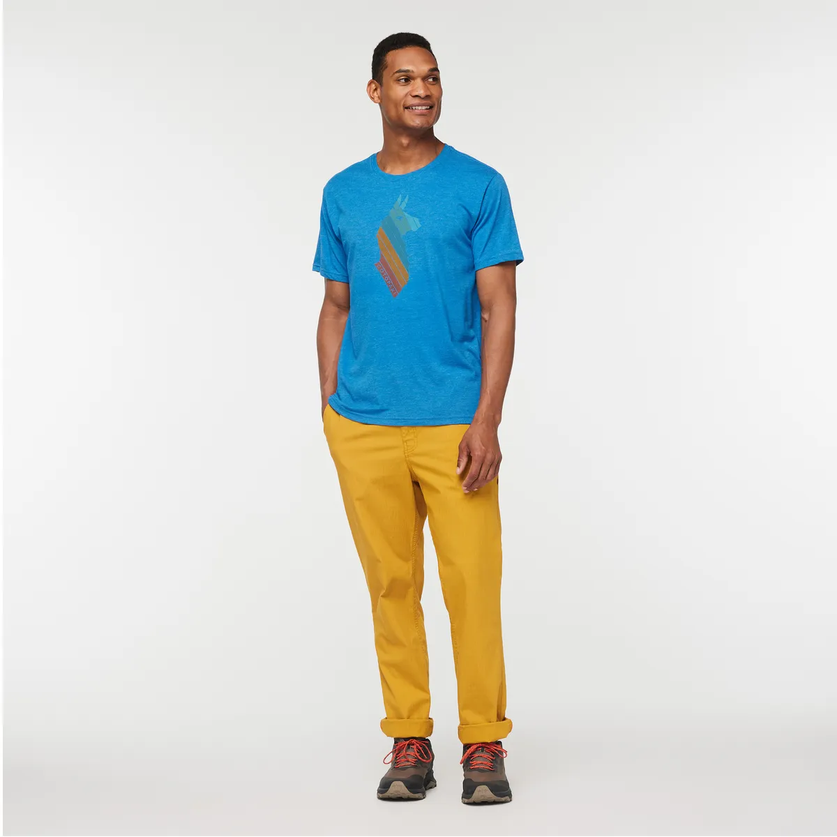 Cotopaxi Llama Stripes T-shirt homme Wheat doux