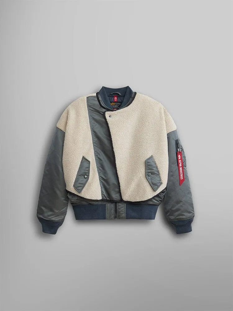 Alpha Industries B-15 Sherpa Hybrid blouson femme gris