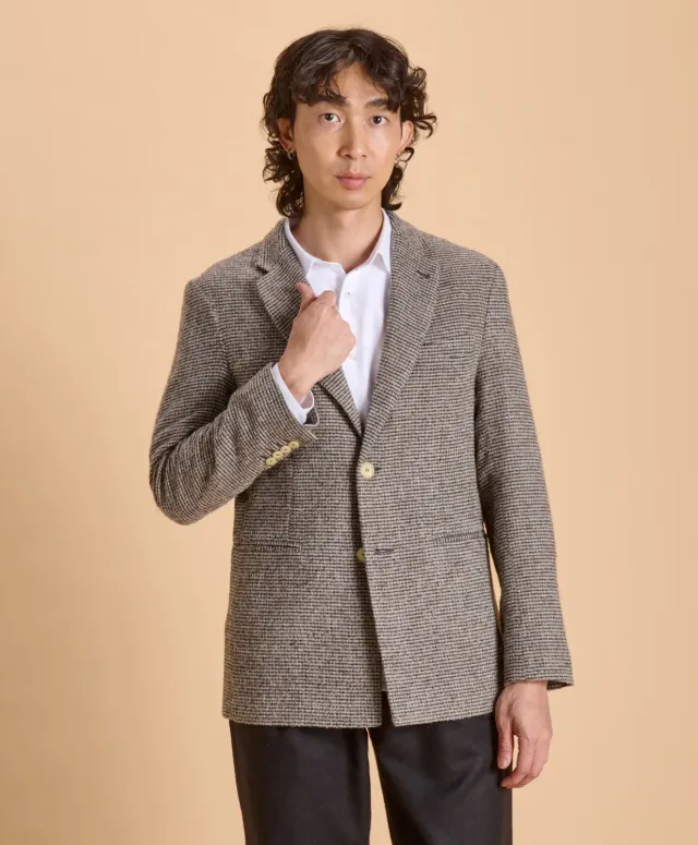 Soubacq Le Blazer Royal velours tweed anglais