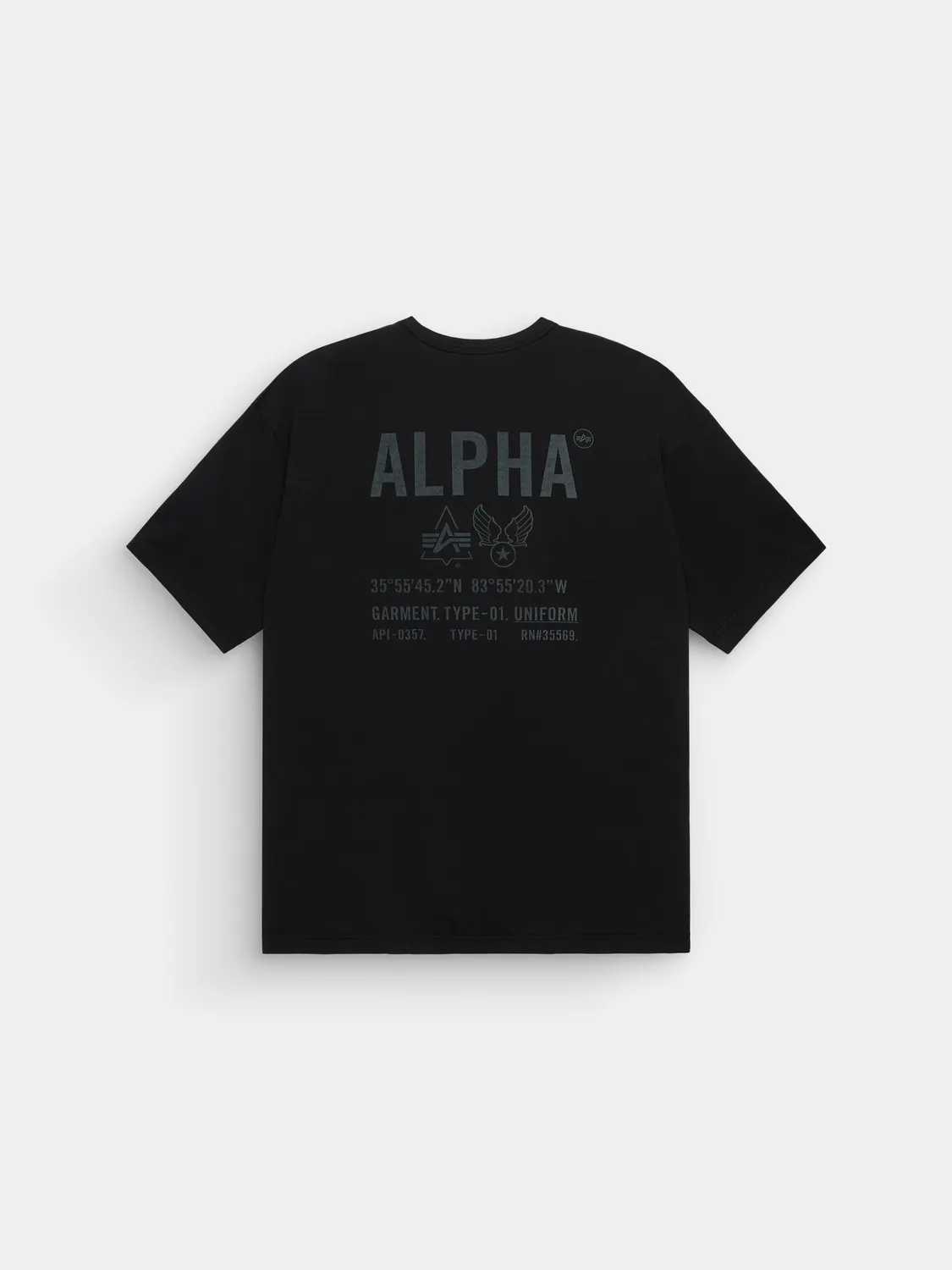 Alpha Industries Relaxed Uniform Tee t-shirt noir coton