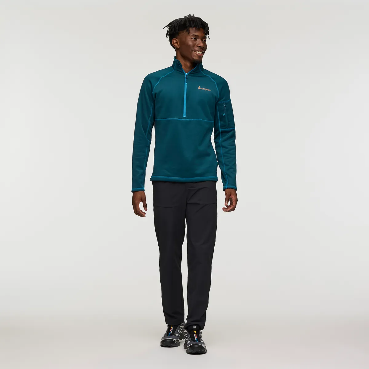 Cotopaxi Tempa Fleece pull demi-zip homme Abyss anti-odeur