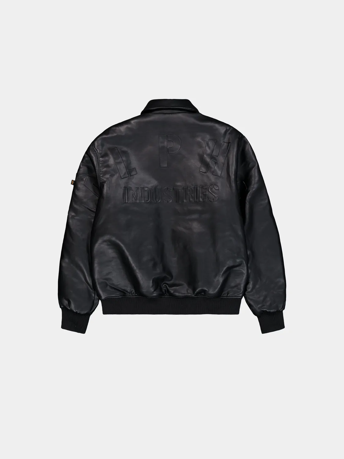 Alpha Industries PU College blouson noir similicuir