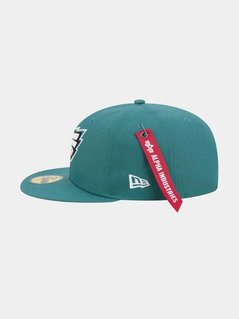 Alpha Industries 59Fifty Philadelphia Eagles casquette fitted teal