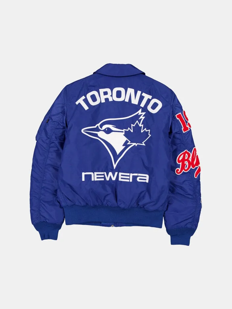 Alpha Industries MA-1 Toronto Blue Jays bomber bleu