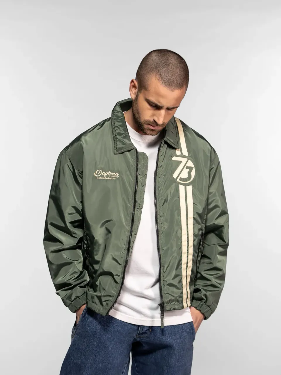 Daytona Irwin Veste racing légère noire bandes