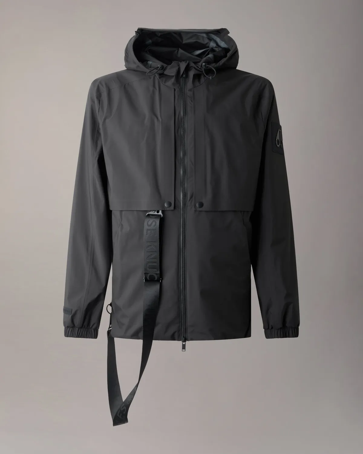 Moose Knuckles Knox veste de pluie noire pliable