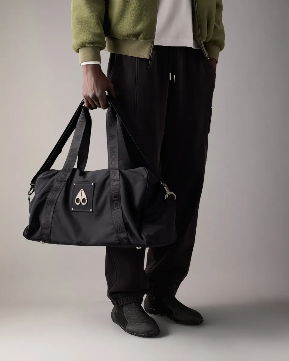 Moose Knuckles Hydro Haul sac sport noir grand week-end