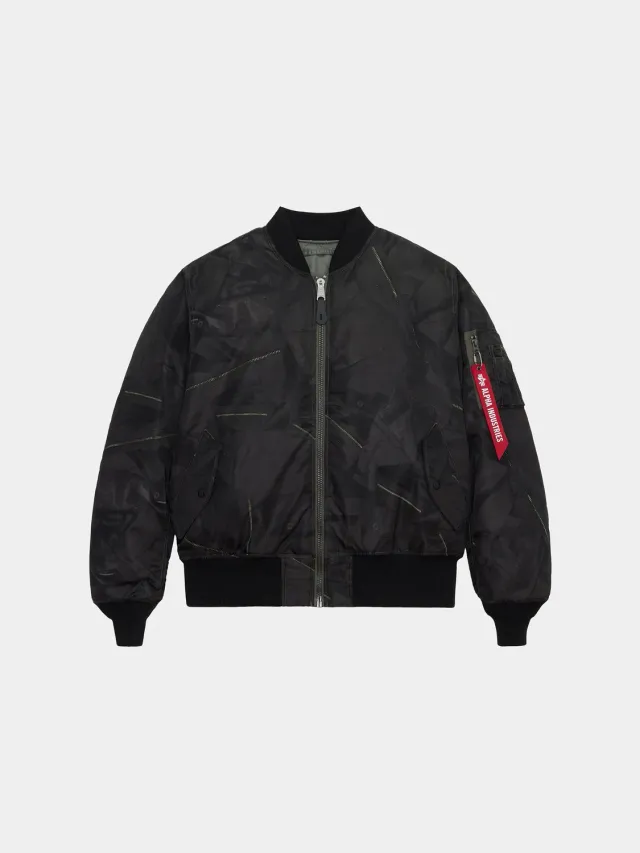 Alpha Industries MA-1 Zippered Print bomber nylon M-65