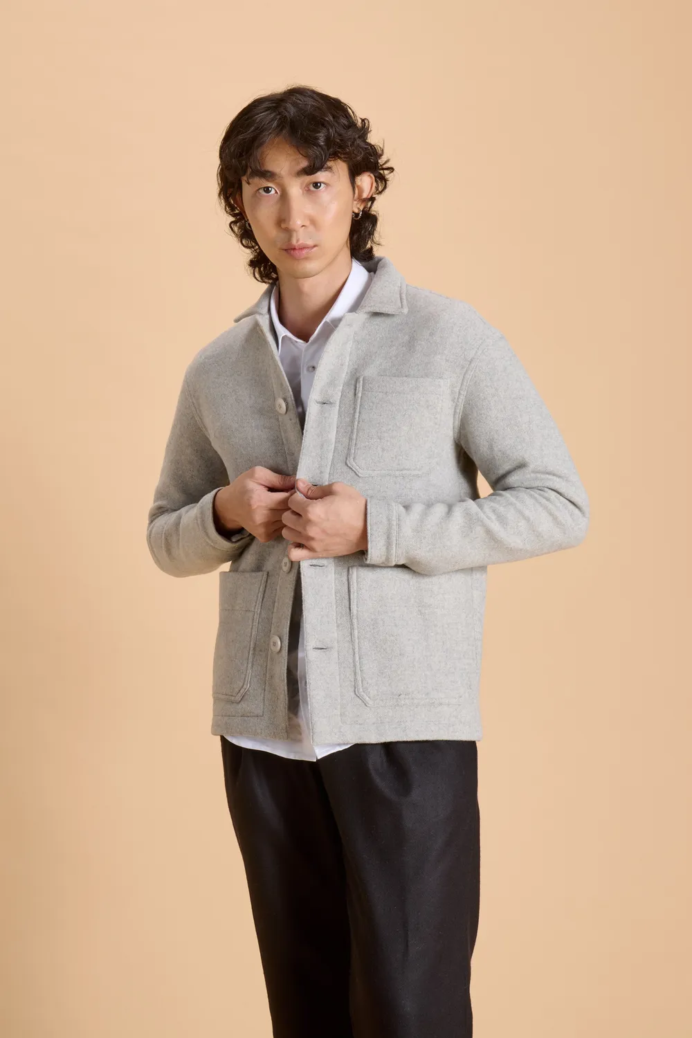 SOUBACQ Le Bleu Montespan veste de travail laine pure
