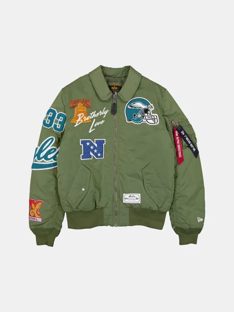 Alpha Industries MA-1 bomber homme vert Eagles matelassé