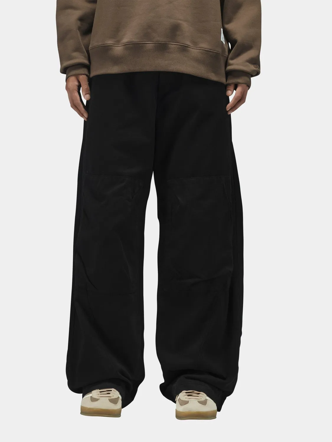 Alpha Industries Oversized Washed pantalon noir coton