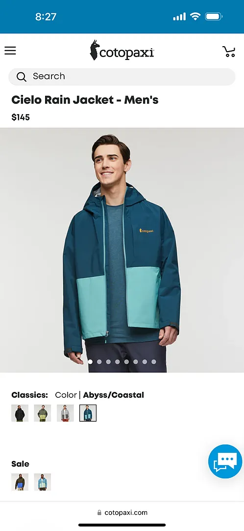 Cotopaxi Cielo veste pluie homme Woods recyclée