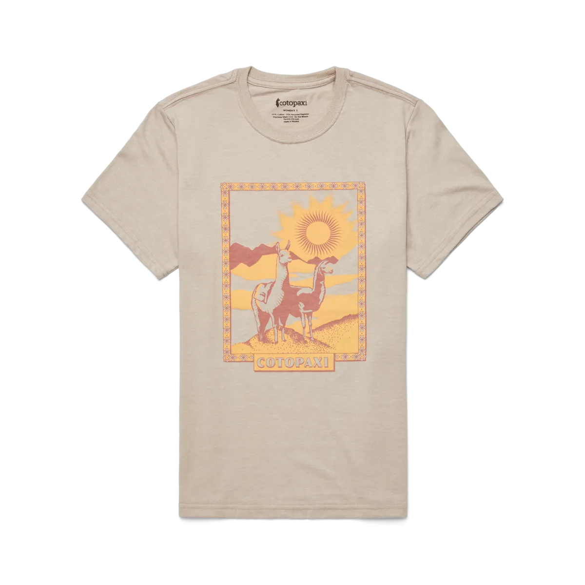 Cotopaxi Llama Greetings T-shirt femme Oatmeal coton bio
