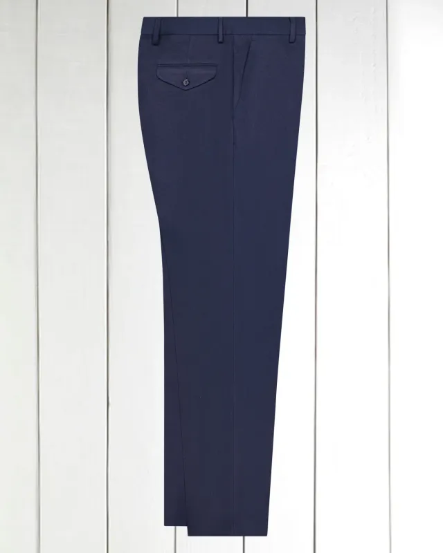 Hollington Jules pantalon lin marine coupe ample taille 42