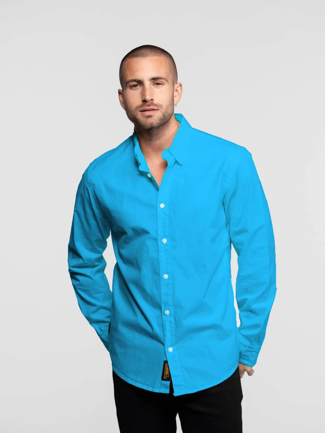 Daytona Arlington chemise coton bleu algiers stretch