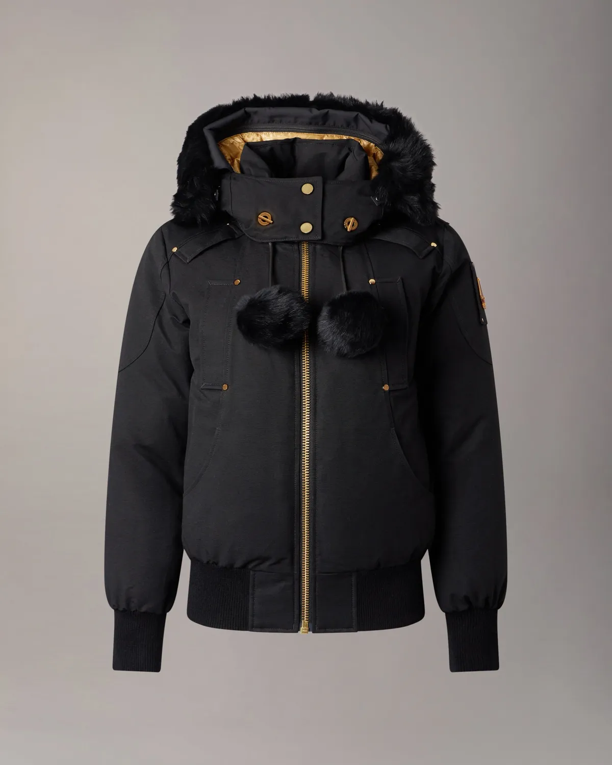 Moose Knuckles Gold Debbie Bomber duvet femme noir