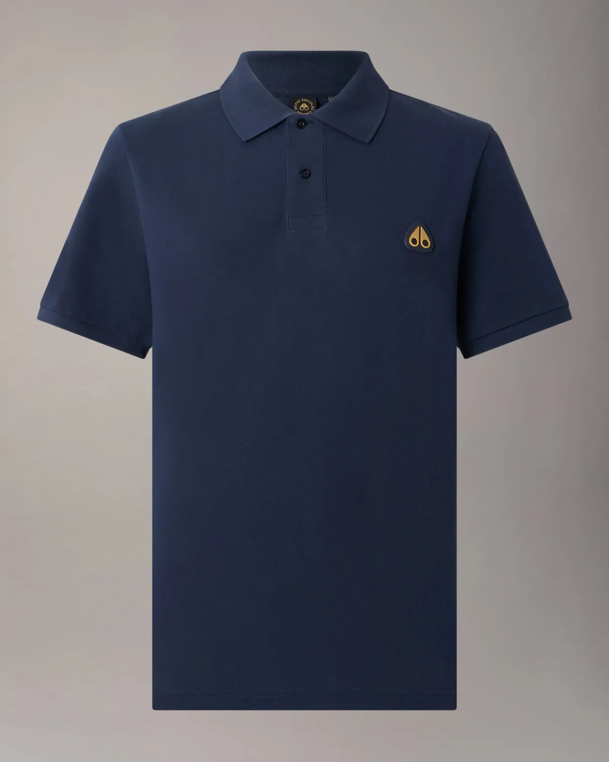 Moose Knuckles Gold Series Everett Polo Marine Coton