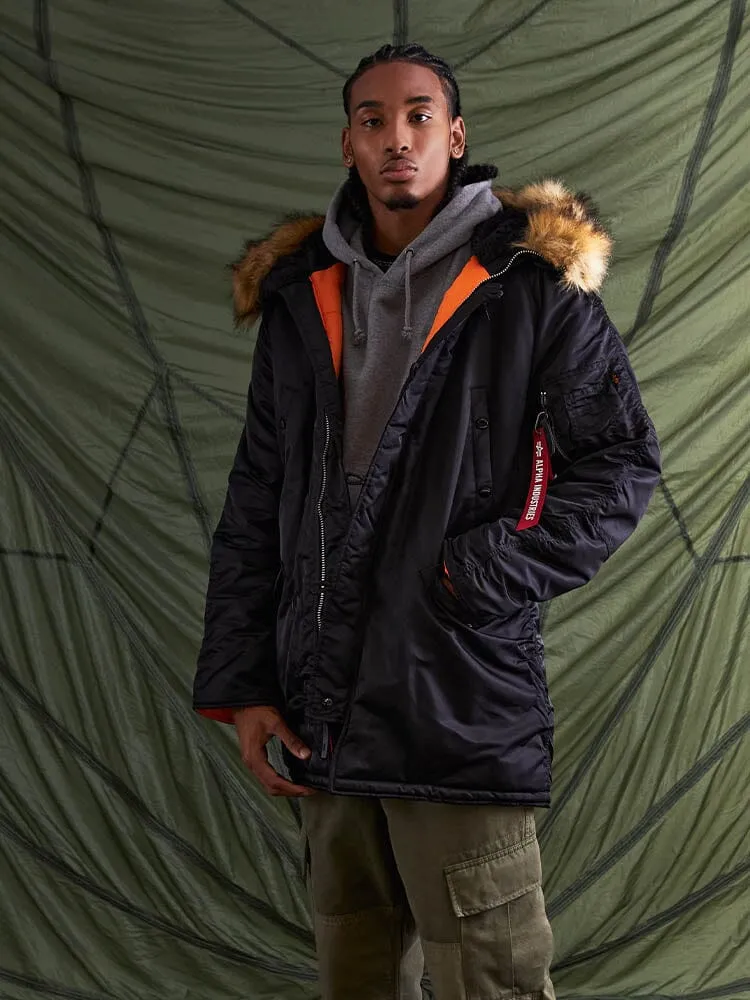 Alpha Industries N-3B Slim Parka noire grand froid