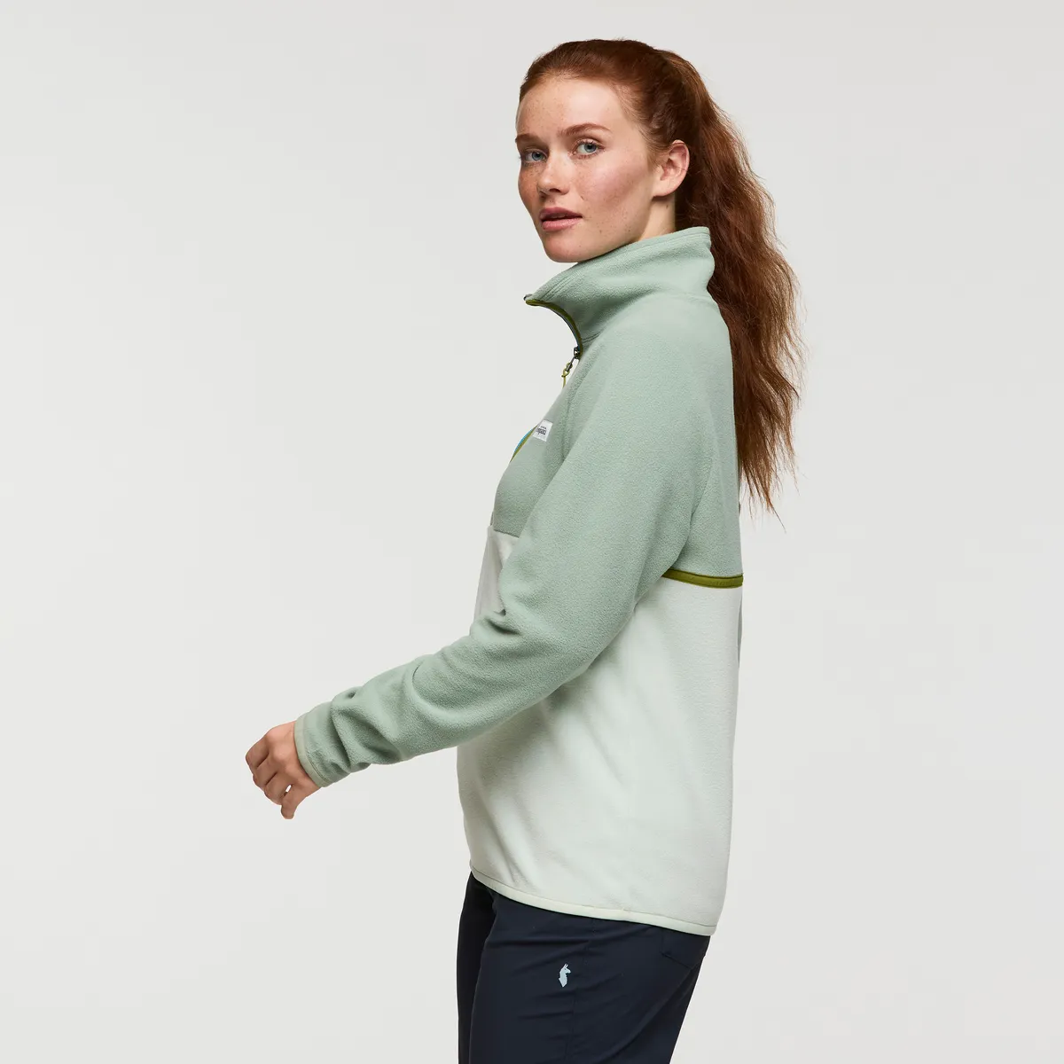 Cotopaxi Amado Pull polaire femme Sea Spray demi-zip