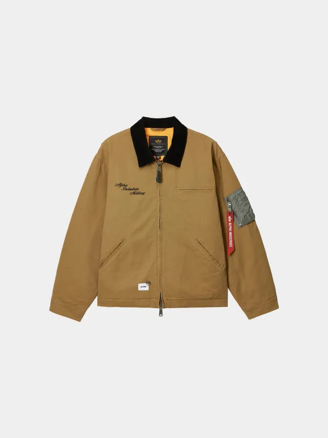 Alpha Industries UNFRM Detroit veste toile beige mi-saison