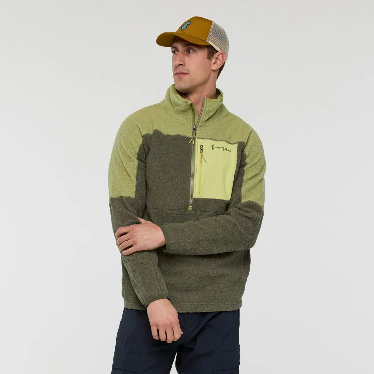 Cotopaxi Abrazo polaire homme demi-zip colorblock chaude