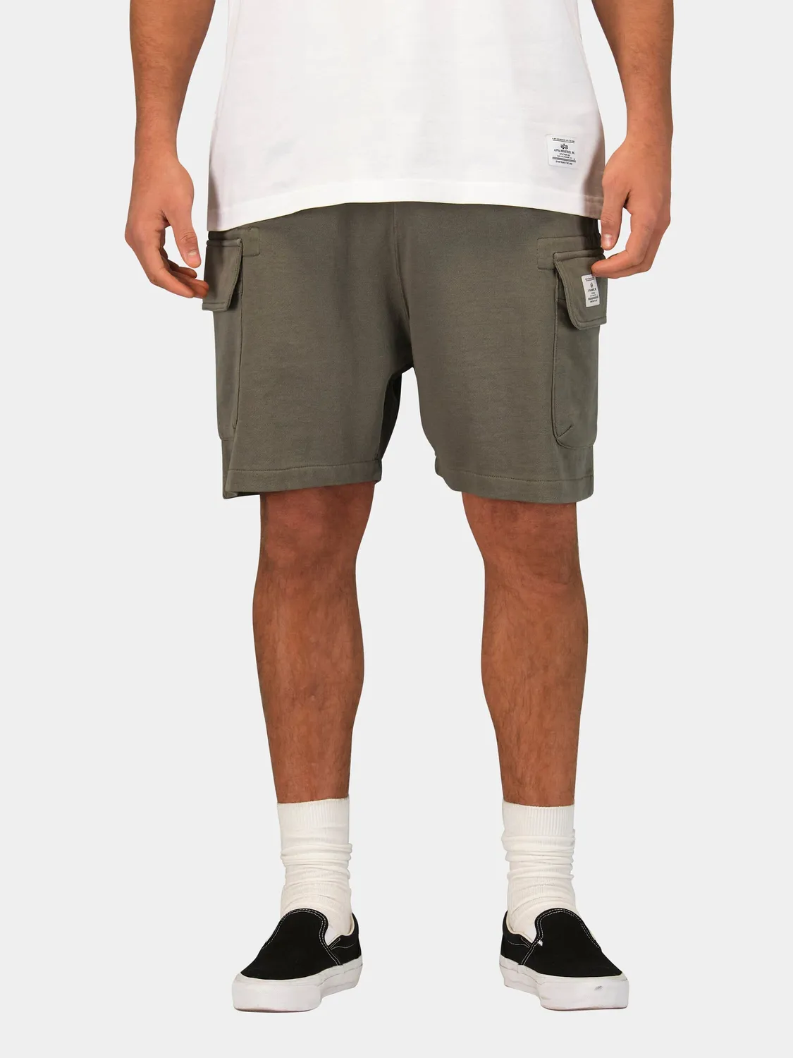 Alpha Industries Essential Cargo Short cargo molleton gris