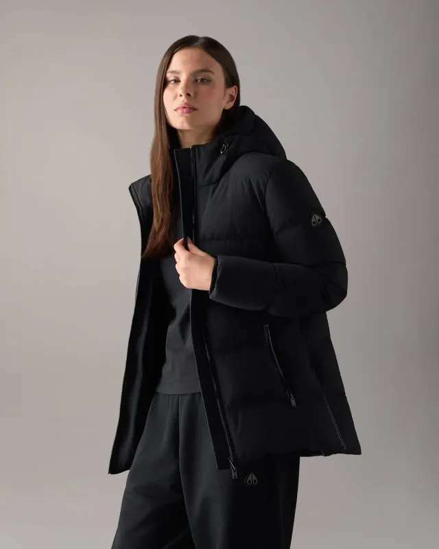 Moose Knuckles Soho 3Q doudoune noire mi-longue
