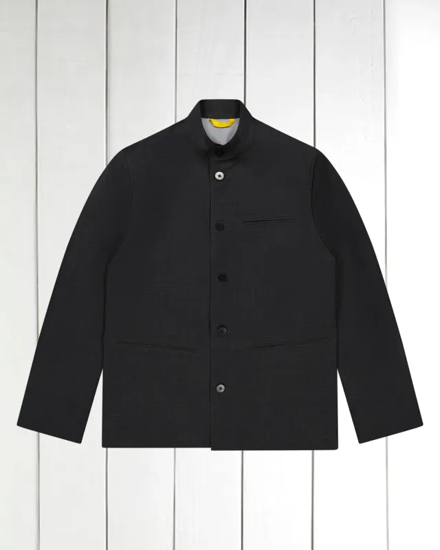 Hollington veste Megève laine légère noire ripstop