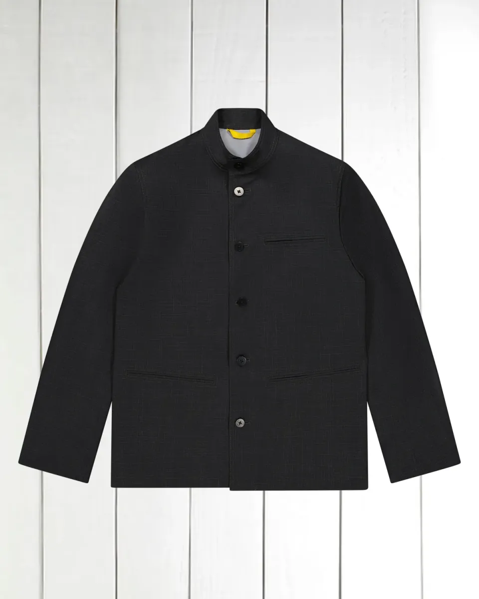 Hollington veste Megève laine légère noire ripstop