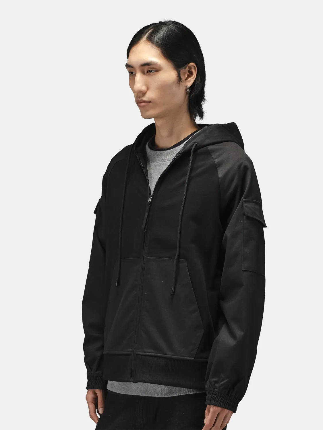 Alpha Industries M-65 Zip Up Hoodie sweat noir zippé