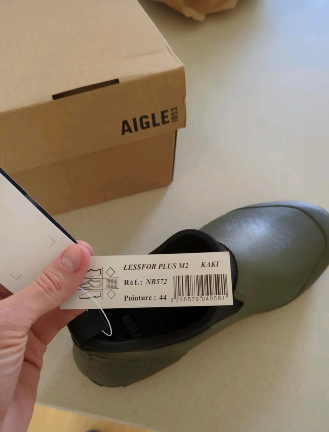 Aigle Lessfor Plus M2 sabot homme 40 EU cranté