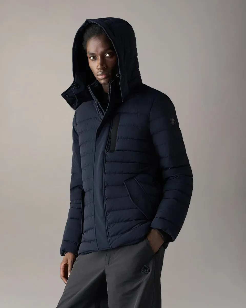 Moose Knuckles Greystone doudoune bleu marine grand froid