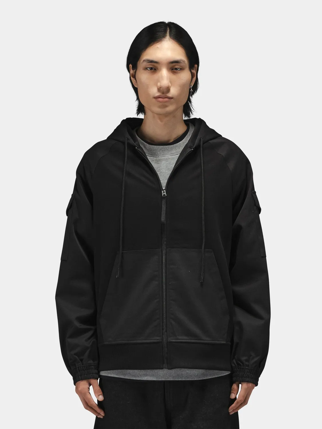 Alpha Industries M-65 Zip Up Hoodie sweat noir zippé