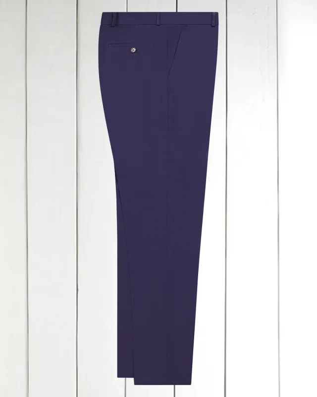 Hollington Siza pantalon ajusté bleu nuit laine