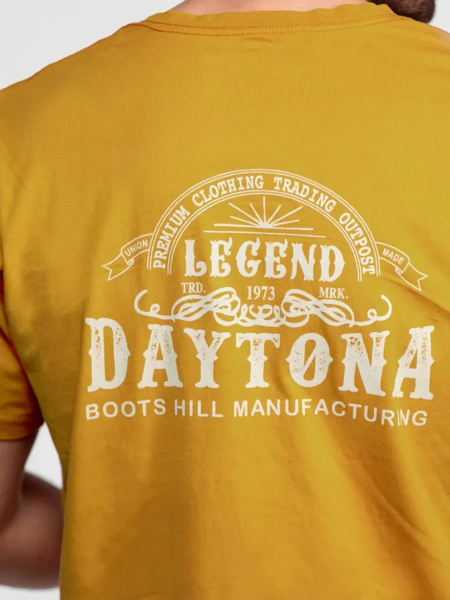 DAYTONA Donell t-shirt vintage coton bleu algiers