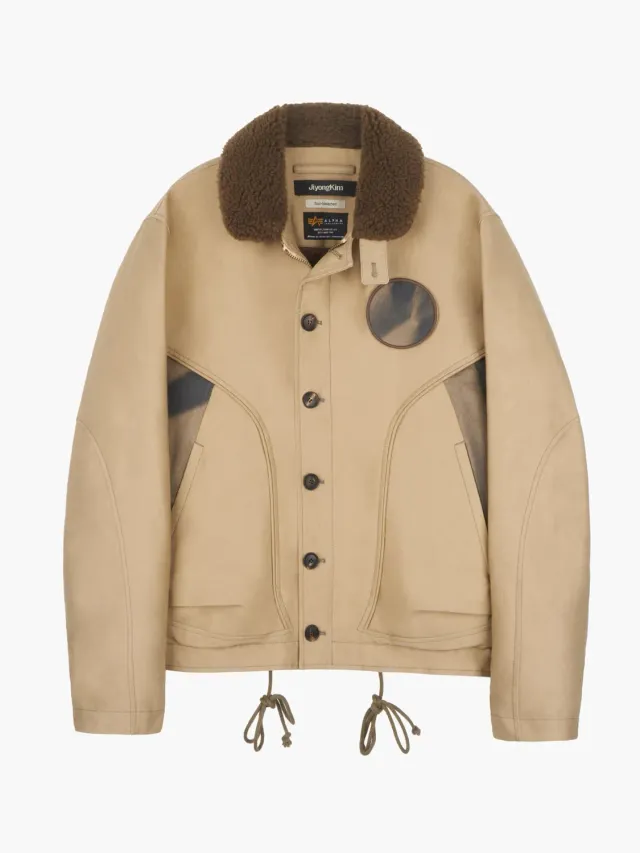 Alpha Industries Jiyong Kim Sun-Bleached Deck veste verte